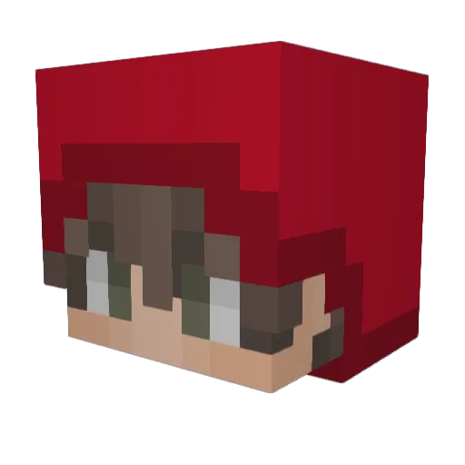 Yamoin1 Minecraft avatar head, 3D render