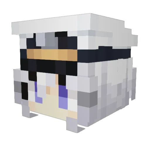 Yamwa Minecraft avatar head, 3D render