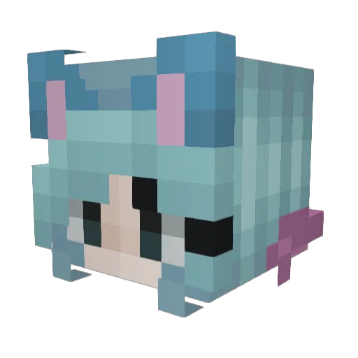 YamzYamz Minecraft avatar head, 3D render