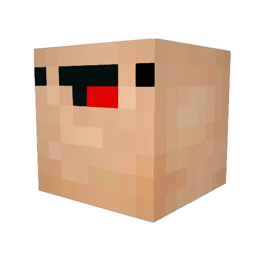 YanCool1 Minecraft avatar head, 3D render