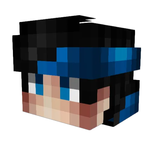 YanEvannn Minecraft avatar head, 3D render