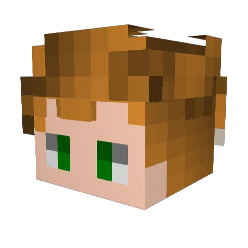 YanIdiot Minecraft avatar head, 3D render