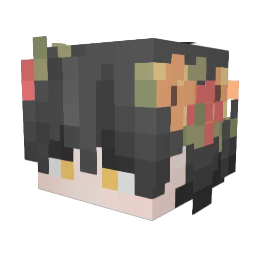 YanQi4065 Minecraft avatar head, 3D render
