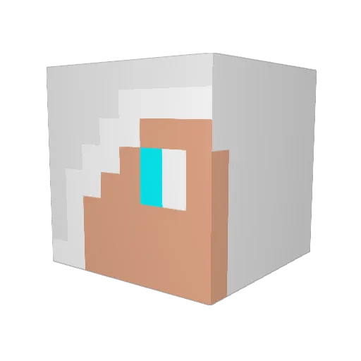 YanYanOWO Minecraft avatar head, 3D render
