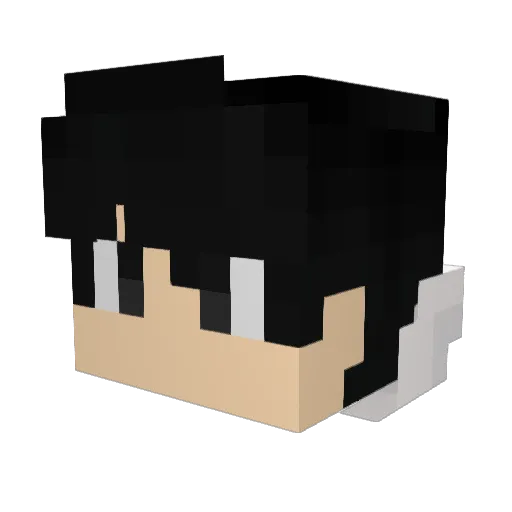 Yan_Heng Minecraft avatar head, 3D render