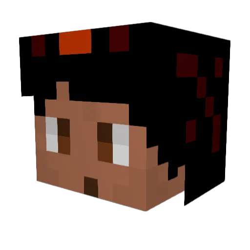 Yan_Liu0 Minecraft avatar head, 3D render