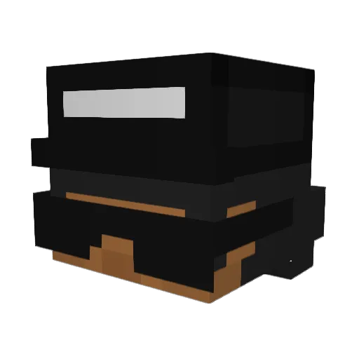 Yan_keer Minecraft avatar head, 3D render