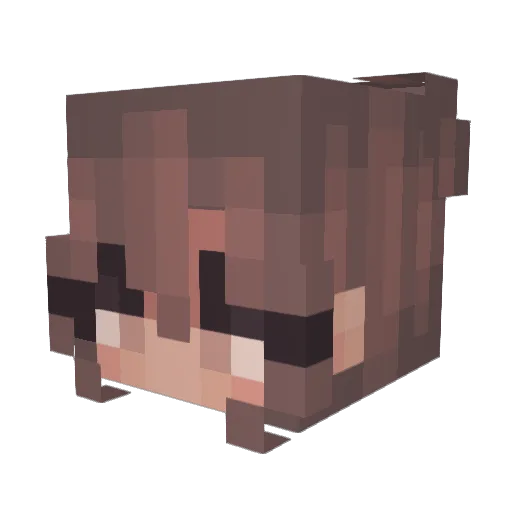 Yana15 Minecraft avatar head, 3D render