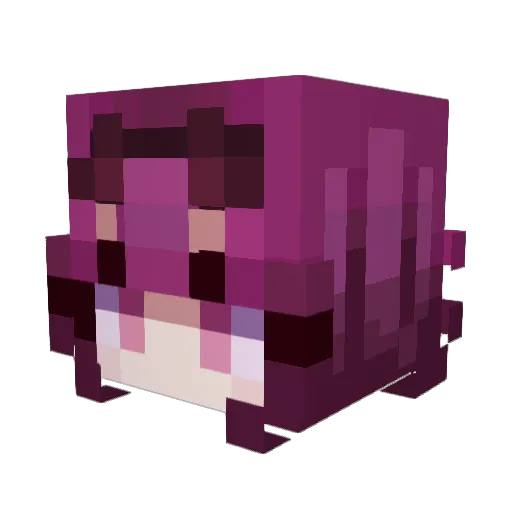 YanagiSalix Minecraft avatar head, 3D render