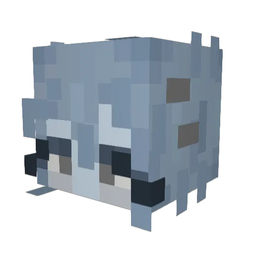 YandereShan Minecraft avatar head, 3D render
