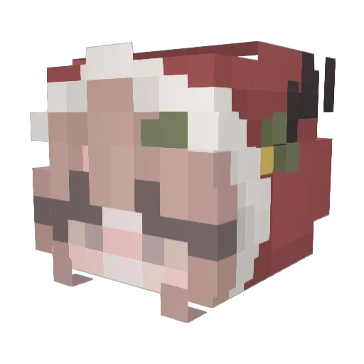 Yandere_Gamer Minecraft avatar head, 3D render