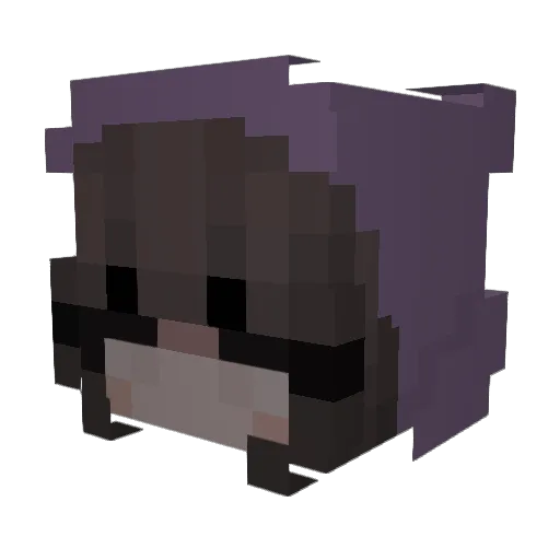 Yaneah Minecraft avatar head, 3D render