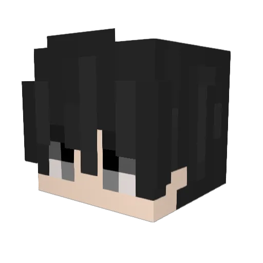 YaneuraBears Minecraft avatar head, 3D render