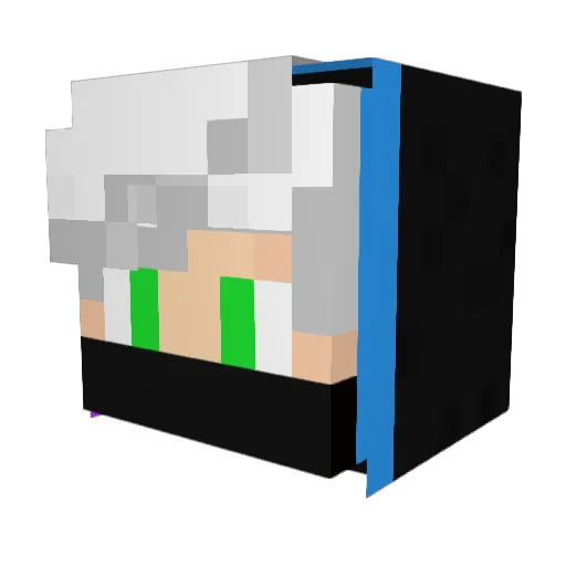 Yang0427 Minecraft avatar head, 3D render