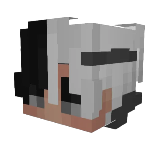 YangBoii Minecraft avatar head, 3D render