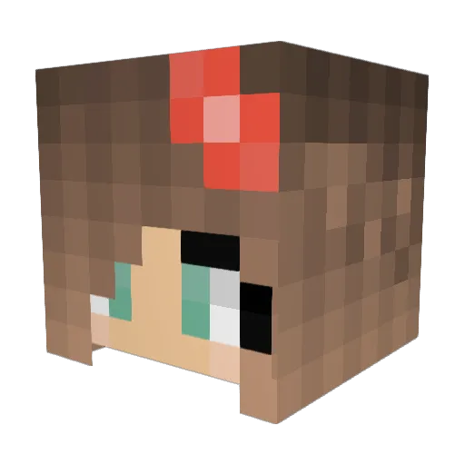 YangCTS Minecraft avatar head, 3D render