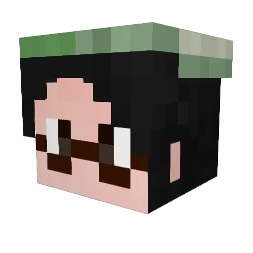 YangKiminoko Minecraft avatar head, 3D render