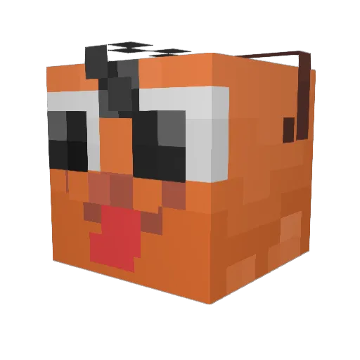 YangNianen Minecraft avatar head, 3D render