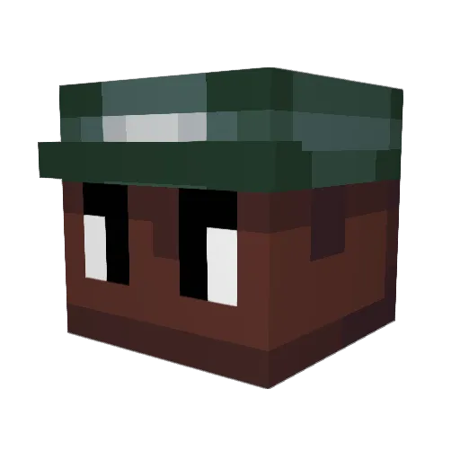 YangPvP Minecraft avatar head, 3D render