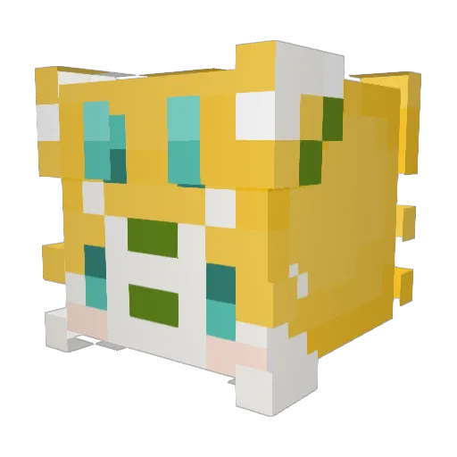 YangQ2Q Minecraft avatar head, 3D render