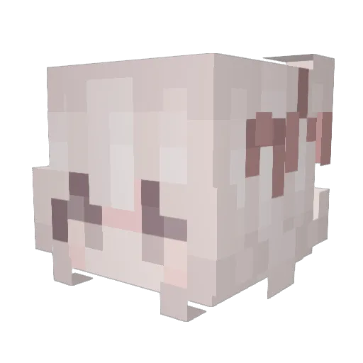 YangYolo Minecraft avatar head, 3D render
