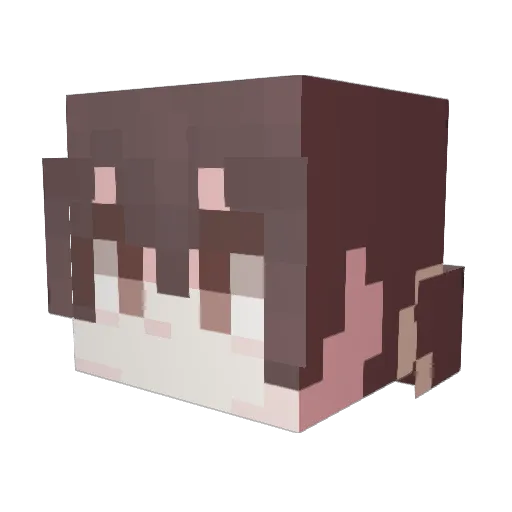 Yang_Goguma Minecraft avatar head, 3D render