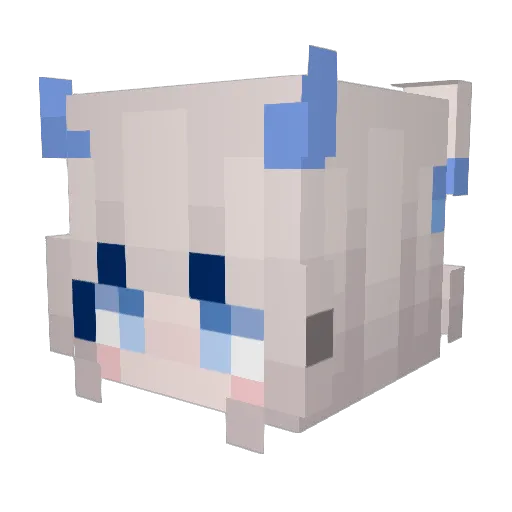 Yang_SaMa Minecraft avatar head, 3D render
