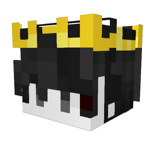Yangwzz Minecraft avatar head, 3D render