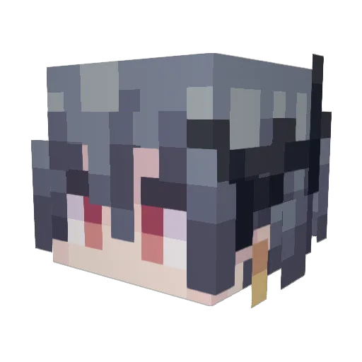 Yangyang113 Minecraft avatar head, 3D render