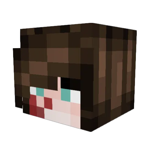 Yanic0 Minecraft avatar head, 3D render
