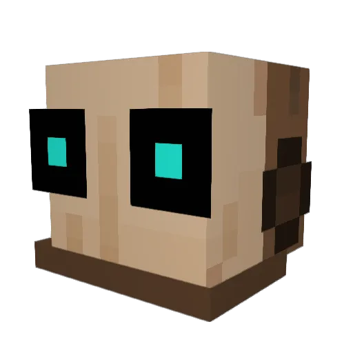 Yanikkkk Minecraft avatar head, 3D render
