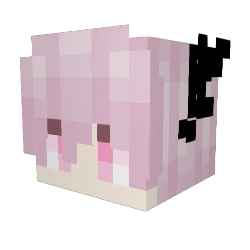 Yanil Minecraft avatar head, 3D render