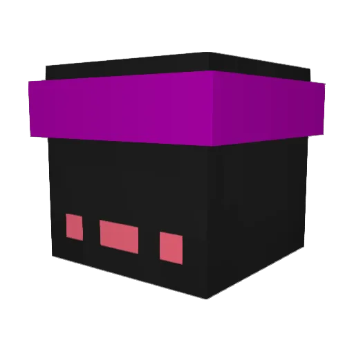Yaninis Minecraft avatar head, 3D render
