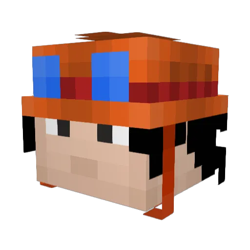 Yanispoulet92 Minecraft avatar head, 3D render