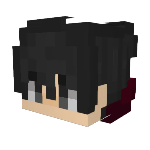 Yanisssssss Minecraft avatar head, 3D render