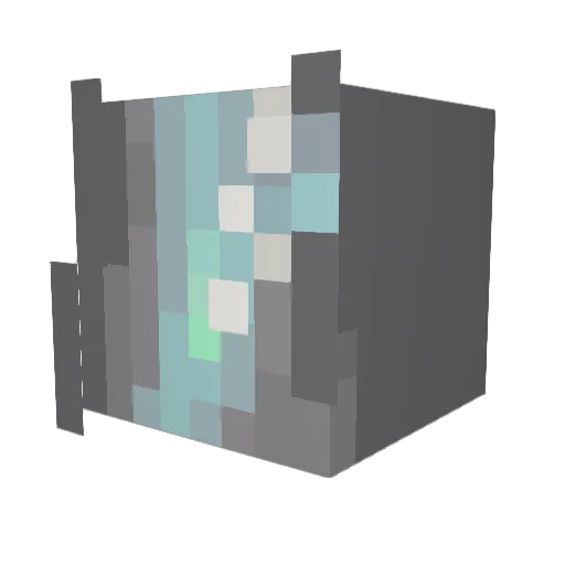Yankeeskater Minecraft avatar head, 3D render