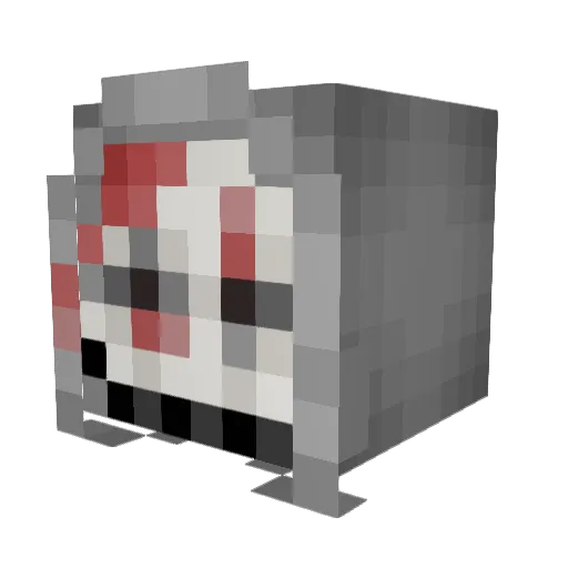 Yankmydankplz Minecraft avatar head, 3D render