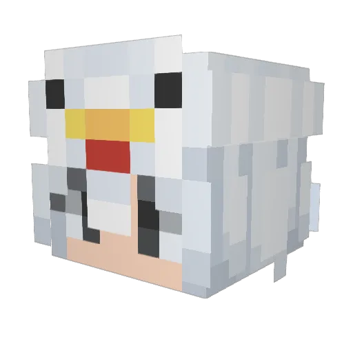 Yanlei_smallsea Minecraft avatar head, 3D render