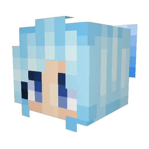 Yann0923 Minecraft avatar head, 3D render