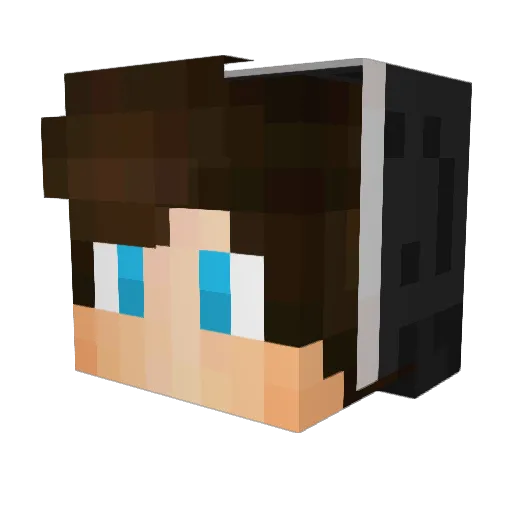 Yann2613 Minecraft avatar head, 3D render