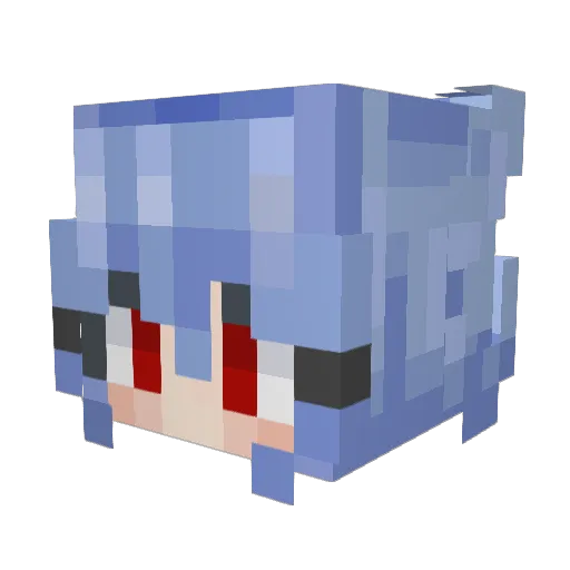Yann_BnF Minecraft avatar head, 3D render