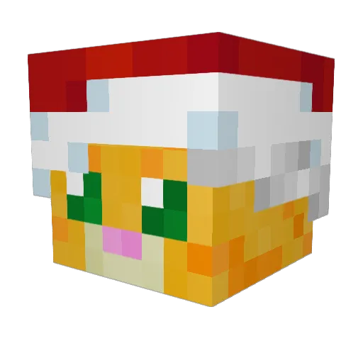 Yann_West Minecraft avatar head, 3D render