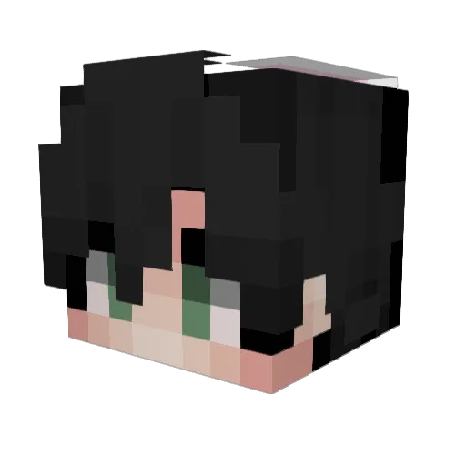 Yannickelb Minecraft avatar head, 3D render