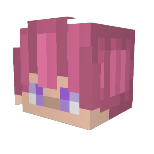 YannoP Minecraft avatar head, 3D render