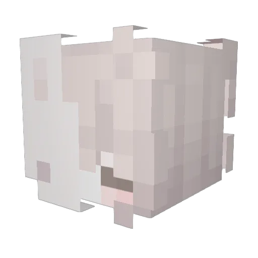 Yanphil Minecraft avatar head, 3D render