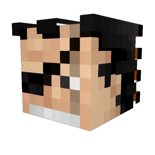 Yanq_ Minecraft avatar head, 3D render