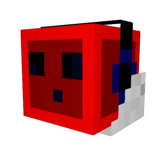 Yantelope Minecraft avatar head, 3D render