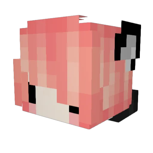 Yantty1203 Minecraft avatar head, 3D render