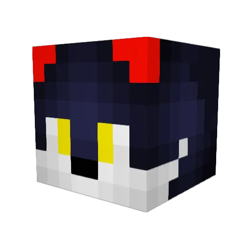 Yanyem Minecraft avatar head, 3D render