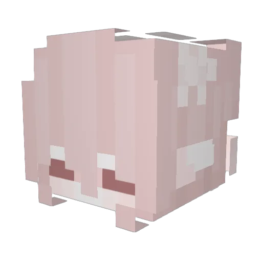 Yaoii_ Minecraft avatar head, 3D render